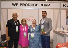Willy Pardo, Marcia Pardo, Whitney Lett (Southern United States Trade Association) and Chris Gonzalez with WP Produce promoting tropical avocados from Florida.